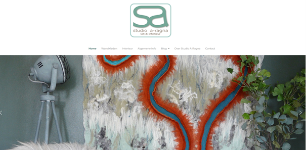 Printscreen nieuwe website