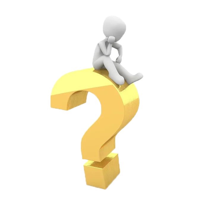 Vraagteken transparant